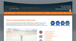 Desktop Screenshot of abrasiveblastingservice.com