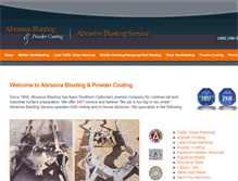 Tablet Screenshot of abrasiveblastingservice.com